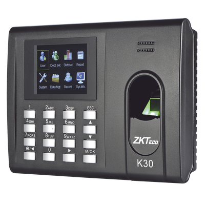 K-30 Lector Biométrico de Huella para Control de Acceso y Tiempo & Asistencia con Bateria de Respaldo